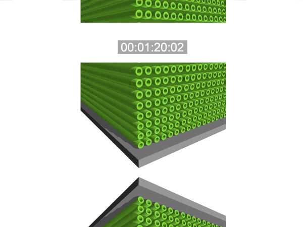 Orientation of liquid crystalline macrocycles on a substrate