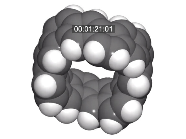 Molecular structure of carbon nanobelt