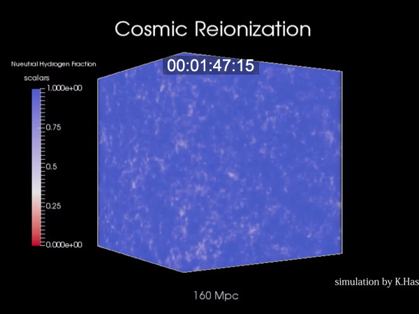 Computer simulation of cosmic reionization
