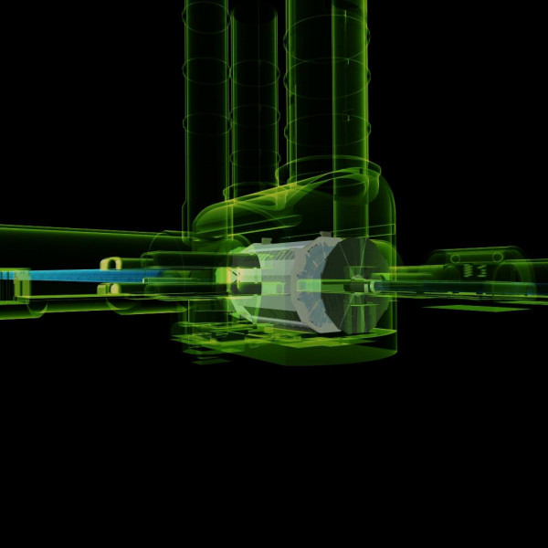 大型ハドロン衝突型加速器LHCのATLAS検出器におけるイベントディスプレイのアニメーション