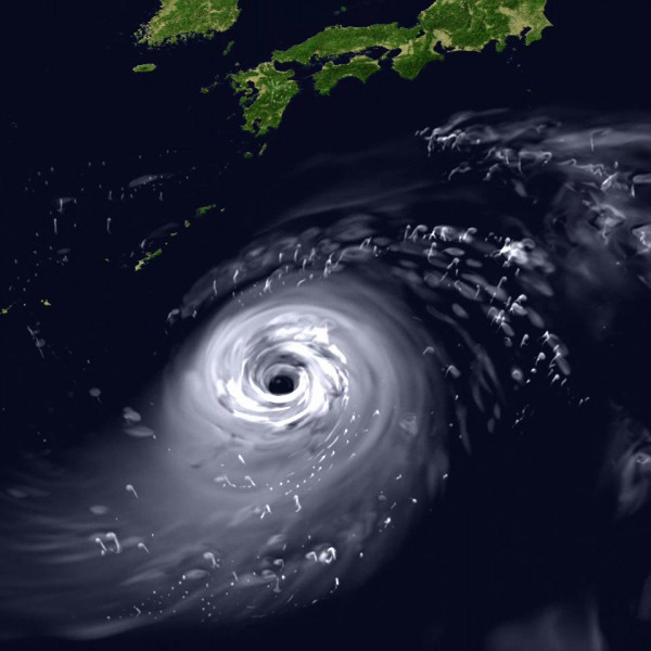 台風の航空機観測とシミュレーション結果