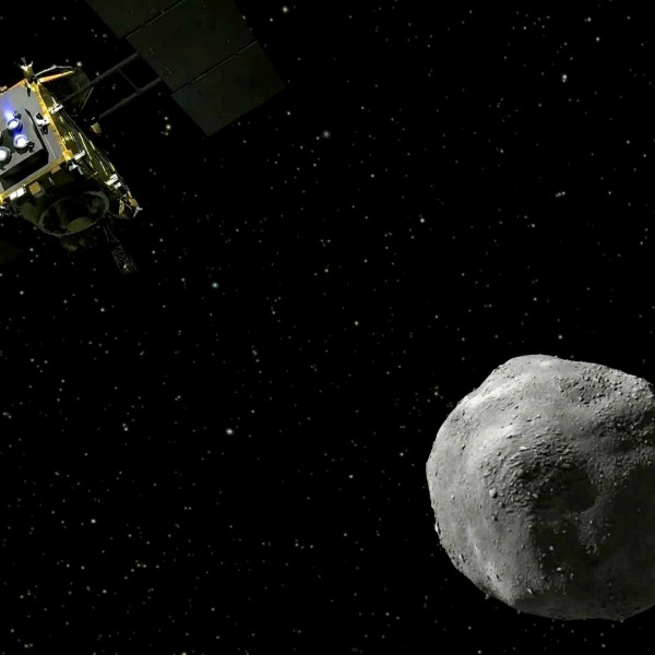 「はやぶさ2」探査機による小惑星リュウグウ表面へのタッチダウン