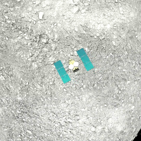 「はやぶさ2」探査機による小惑星リュウグウ表面へのタッチダウン